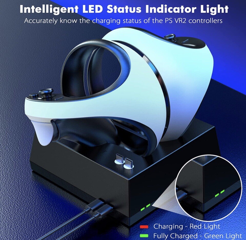 PS VR2 Charging Station for Sony PS VR2 Sense Controllers, PS VR2 Charging Dock