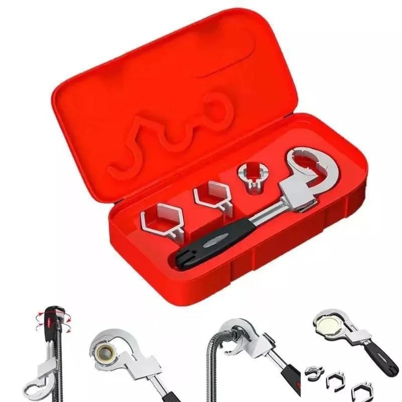 Adjustable Water Pipe Wrench – Multi-Function Faucet & Plumbing Repair Tool