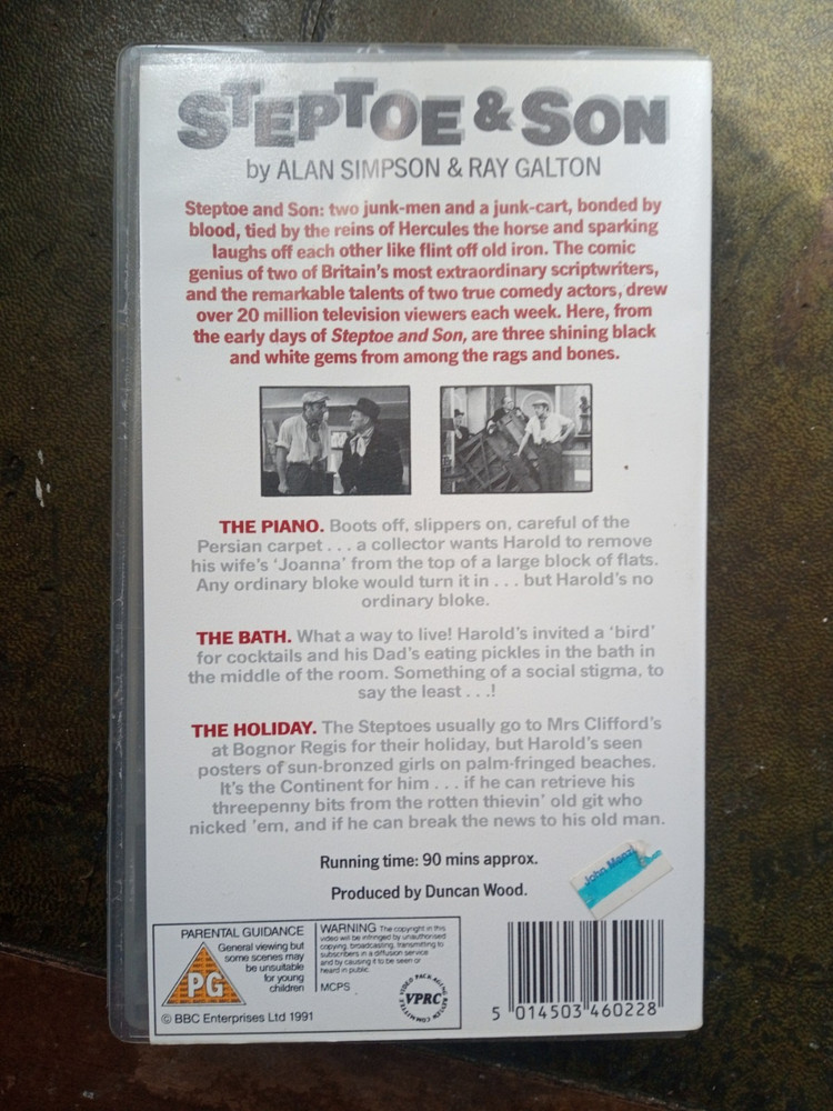 Steptoe and Son VHS, tested