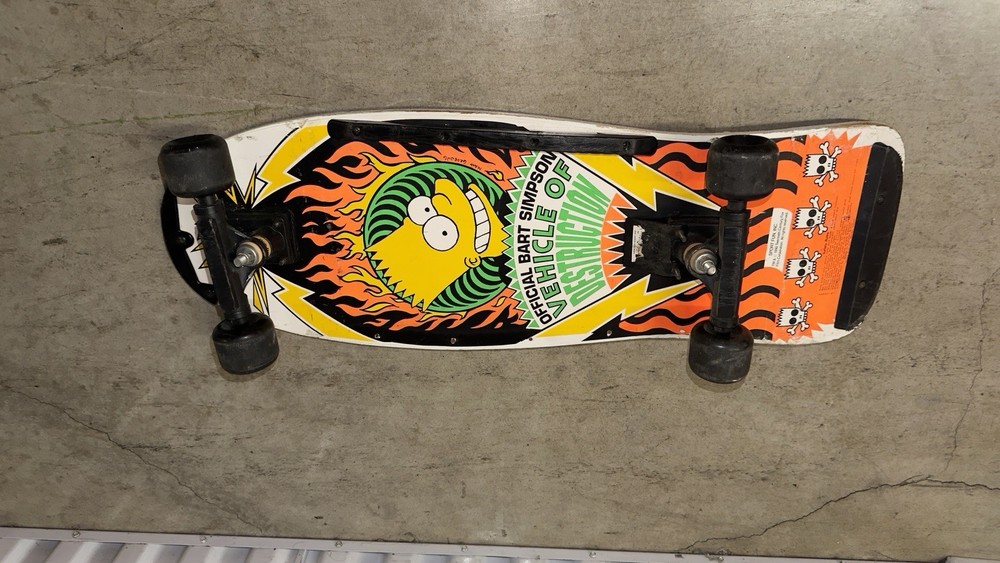 Simpsons Skateboard Old School Vintage