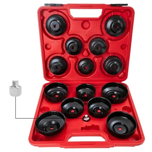 Oil Filter Socket Set, 15pc Oil Filter Wrench set for Easy Access