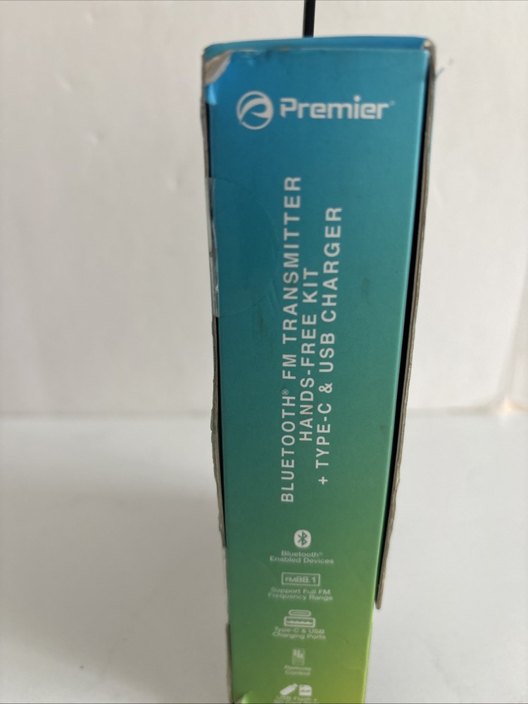 premier bluetooth fm transmitter Hands Free Kit Type C USB Charger