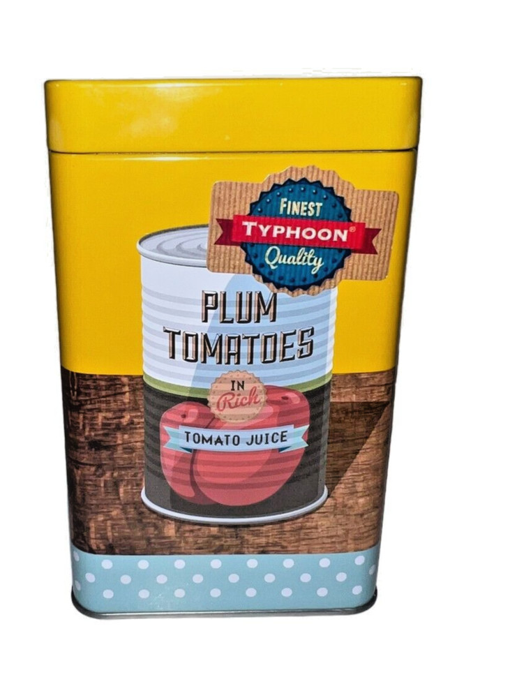 Typhoon Plum Tomatoes Rectangular Storage Tin Container The Rayware Group