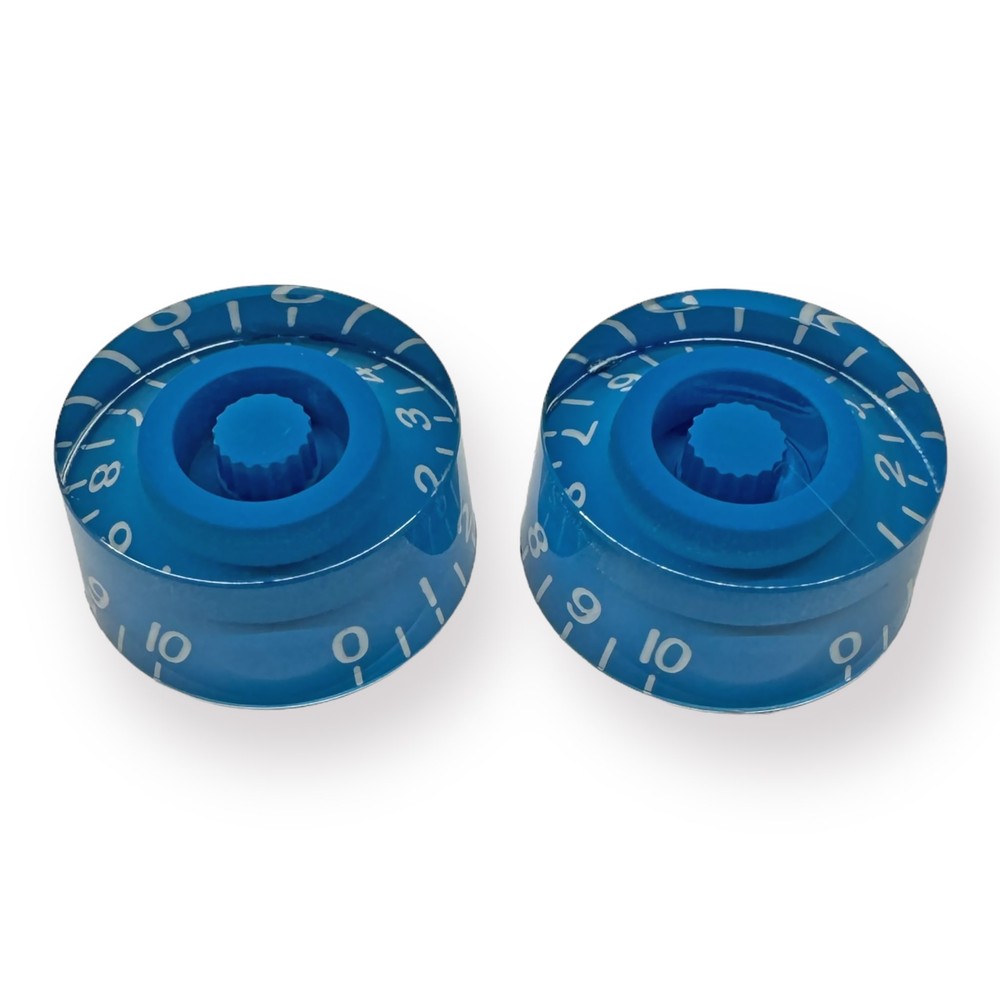AxLabs Speed Knobs (Set of 2), Blue, White Font