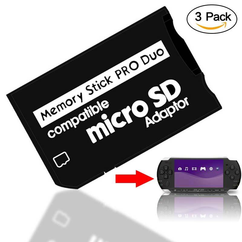 Adapter for Micro SD SDHC TF Card to Memory Stick MS Pro Duo PSP Support 64GB