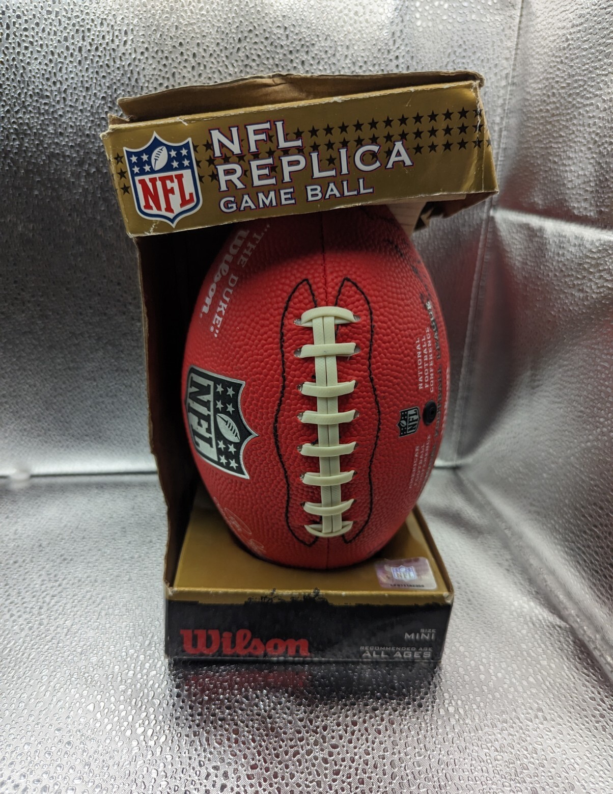 WILSON NFL GAME FOOTBALL AUTHENTIC DUKE 2008 NY Giants Replica