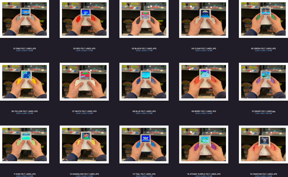 ANALOGUE POCKET CASE ADVANCE, CUSTOM DESIGNED, FELT-LINED PLAY-THROUGH GRIP CASE