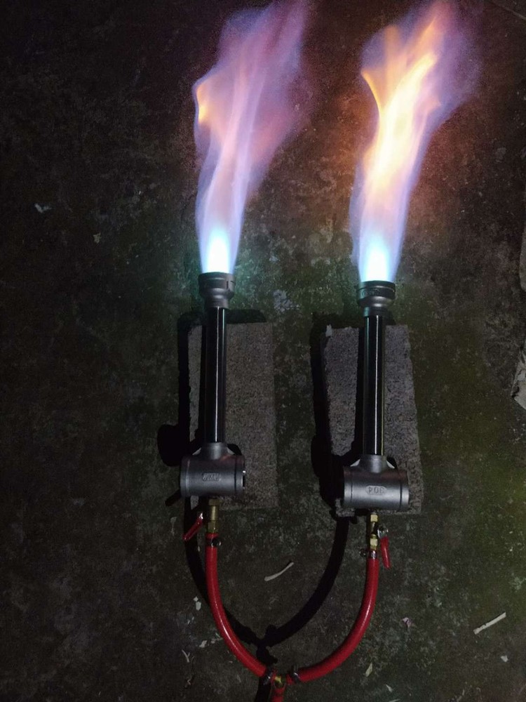 Gas Forge double Burner W/Hose Regulator,2 Propane Forge Blacksmith Knife Making