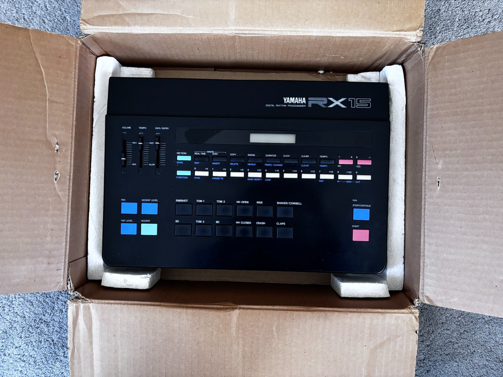 Vintage Yamaha RX15 Digital Rhythm Programmer Drum Machine Excellent Condition