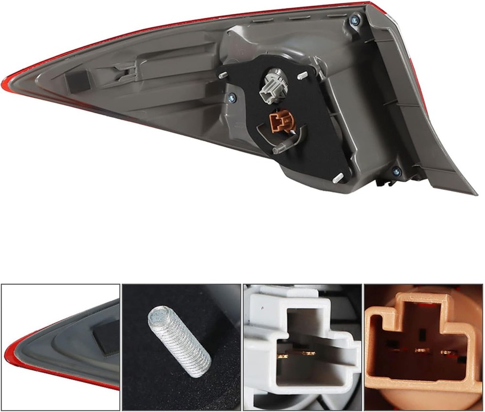 Outer Right Tail Light Assembly Replacement for Corolla OE-Style 2014-2016