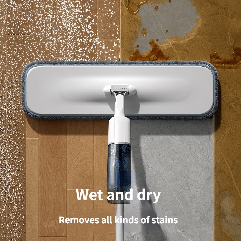 360° Spray Mops for Floor Cleaning with 5 Washable Pads, Wet Dry Microfiber Mop