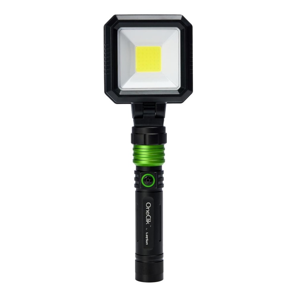 OneClik Interchangeable Rechargeable Flashlight Kit with Storage Case, New