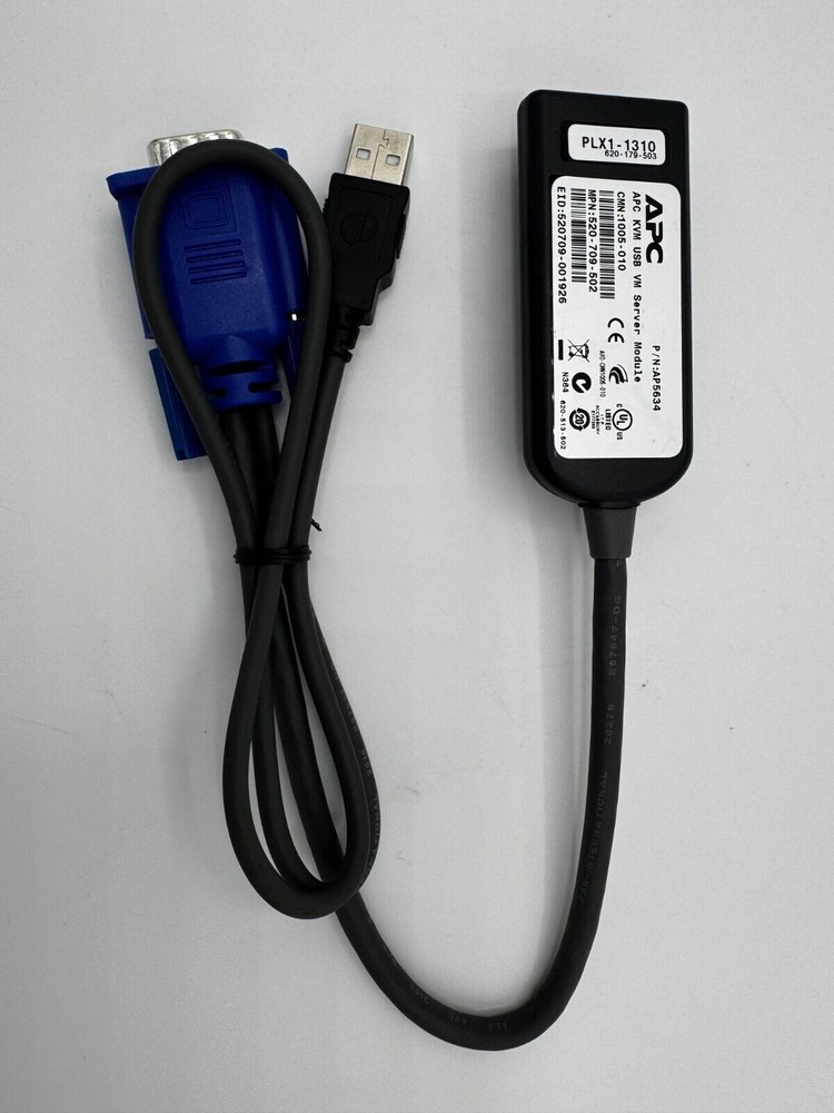 APC AP5634 KVM USB VM SERVER MODULE 520-709-502 CMN: 1005-010