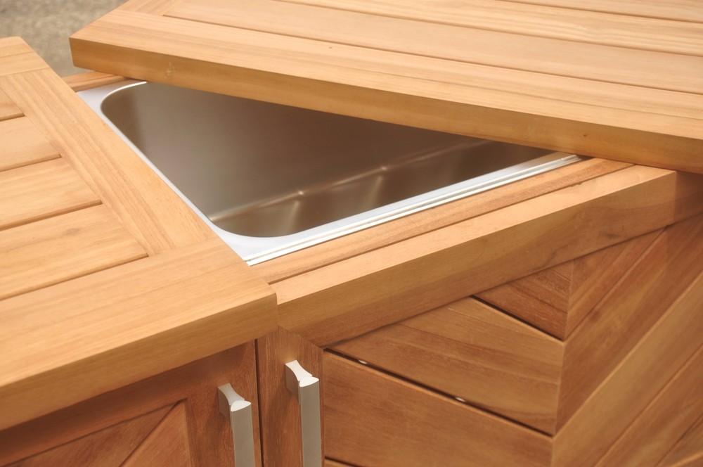 VENTURA TEAK CONSOLE TABLE - PATIO / POOL / GARDEN