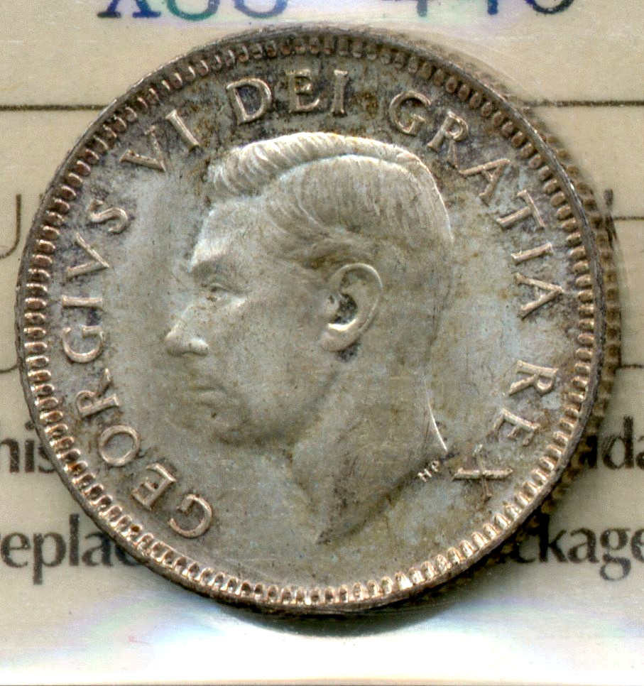 1951 Canada 10 Cents - GEM Uncirculated, ICCS MS65
