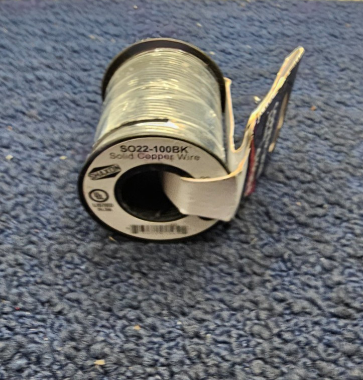 SHAXON SO22-100BK: Solid Copper Wire 100FT
