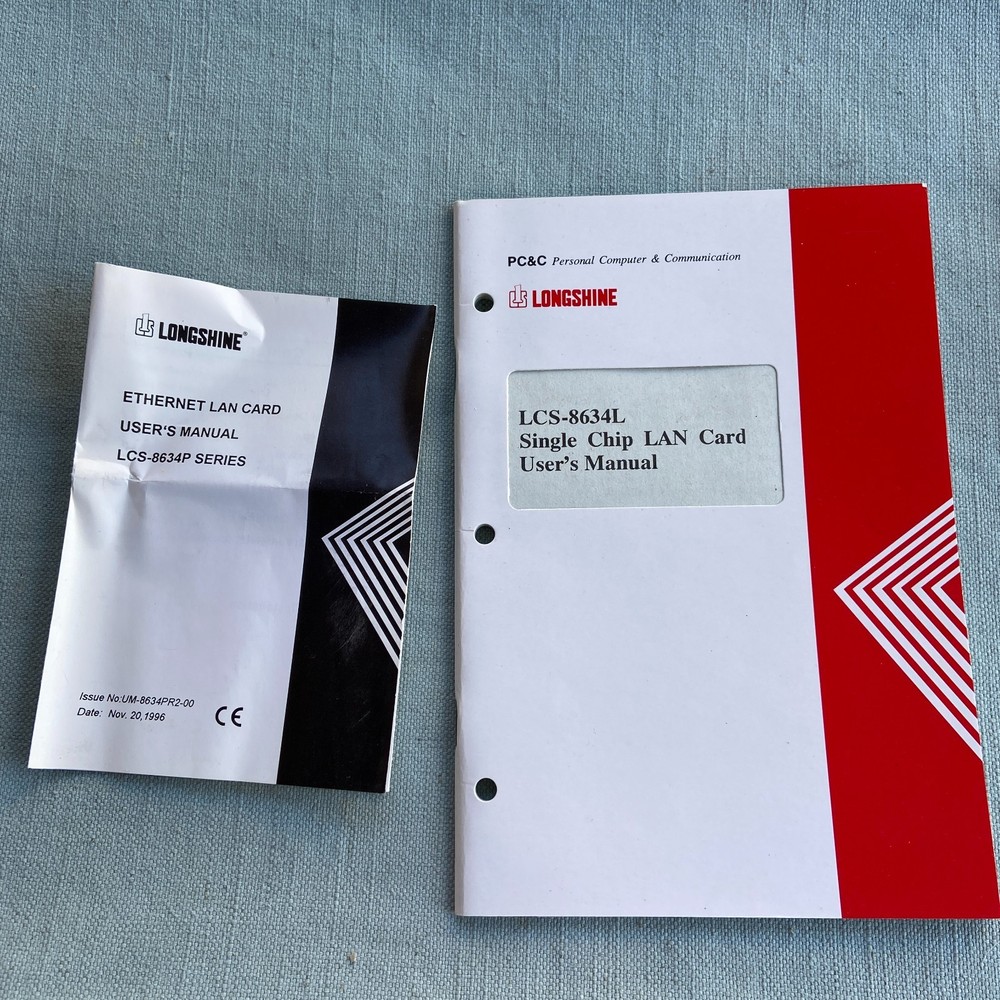 Computer Software Drivers Longshine LAN Network Card Manual Ver 5.00 2.08 SCO Un