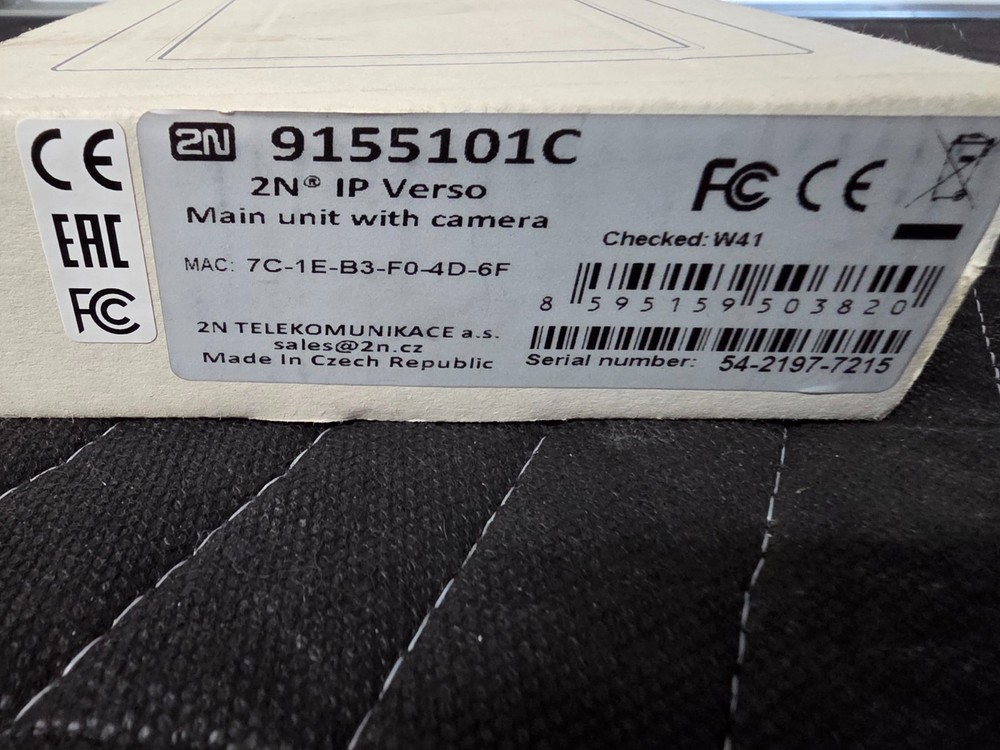 2N IP Verso - Main W Camera 503820