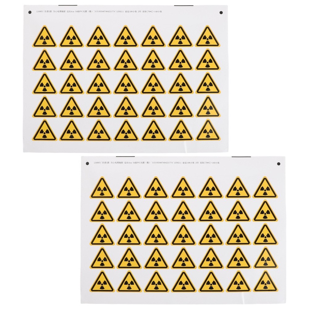 54 Pcs Warning Sign Safety Labels Laser Cautious Decals