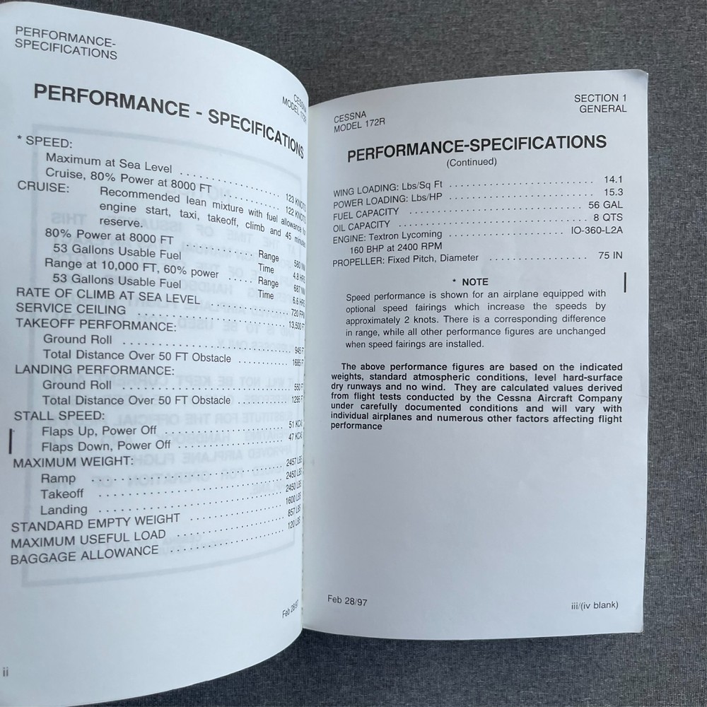 Cessna 172R Skyhawk Information Manual Paperback