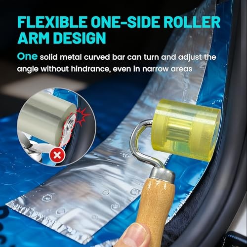 Auto Car Audio Sound Deadening Application Rolling Wheel Flat Seam Roller