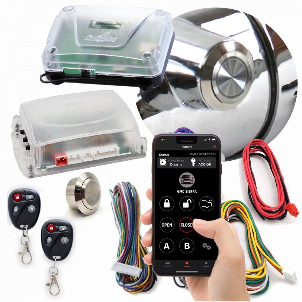 One Touch Engine Start Kit with Column Insert and Remote - Non-Illuminated truck