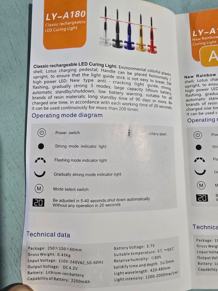 LY - A180 LED Curing Light