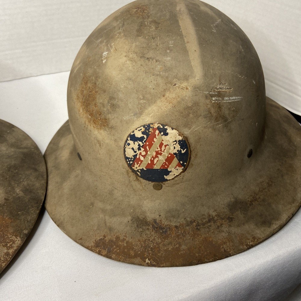 WWII CIVILIAN AIR RAID HELMET