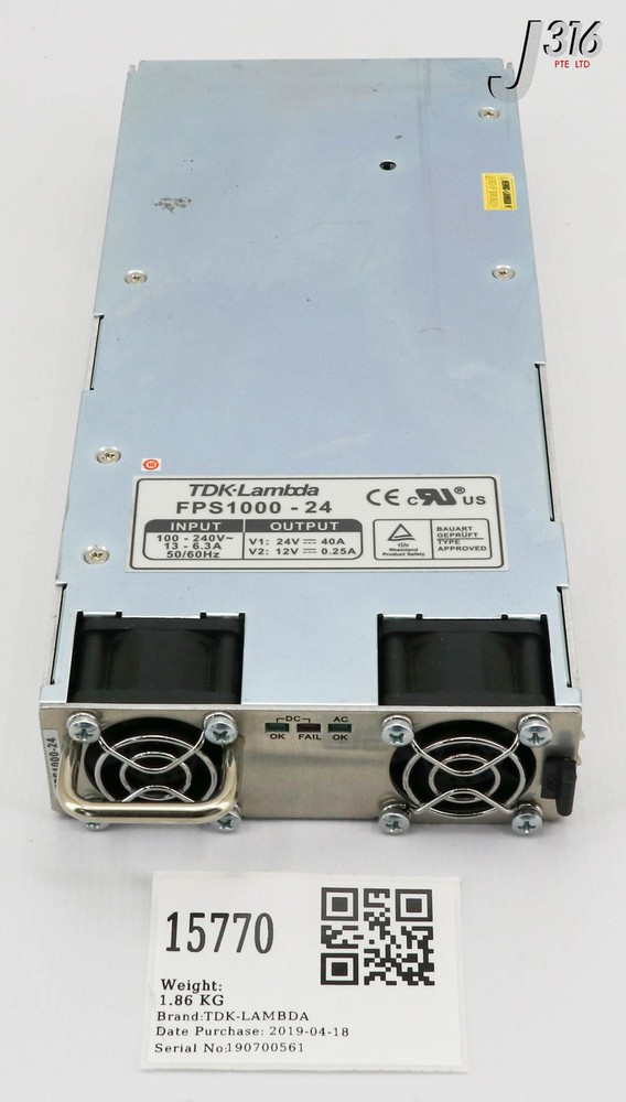 15770 TDK-LAMBDA POWER SUPPLY MODULE FPS1000-24