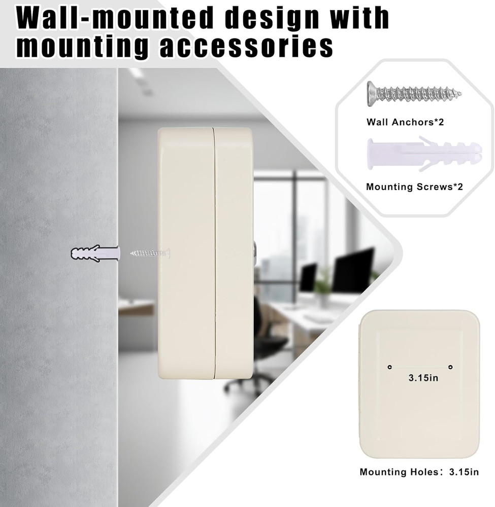 KYODOLED Key Cabinet Wall Mount, Locking Key Organizer, Key Storage Lock Box wit