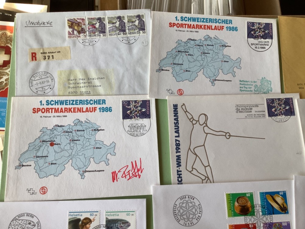 Switzerland postal covers 16 items Ref A2192