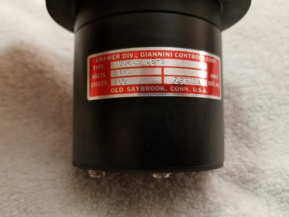 Cramer Controls Hours 632E-A08-S Elapsed Time Hour Meter Panel Mount 115V (New)