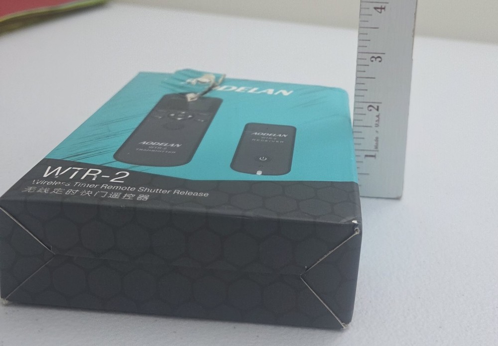 Open Box New Aodelan WTR-2 Wireless Timer Remote Shutter Release For Cameras