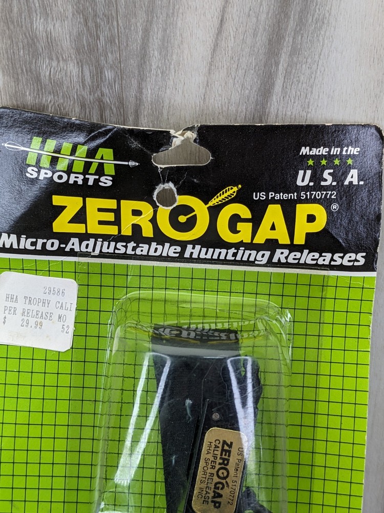 Made In USA -NOS - Zero Gap Micro Adjustable Bow Hunting Caliper Release HCW-MO