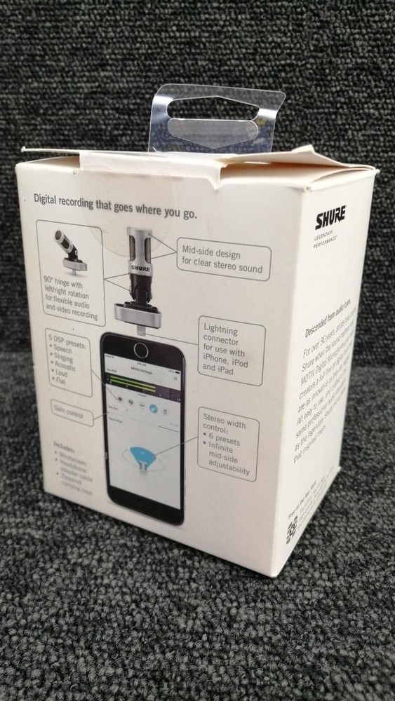 Shure Condenser Microphone MV88 Used
