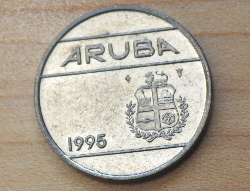 1995 Aruba 25 Cents
