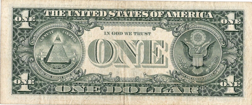 2001 1.00 Note Misaligned Overprint RARE ERROR