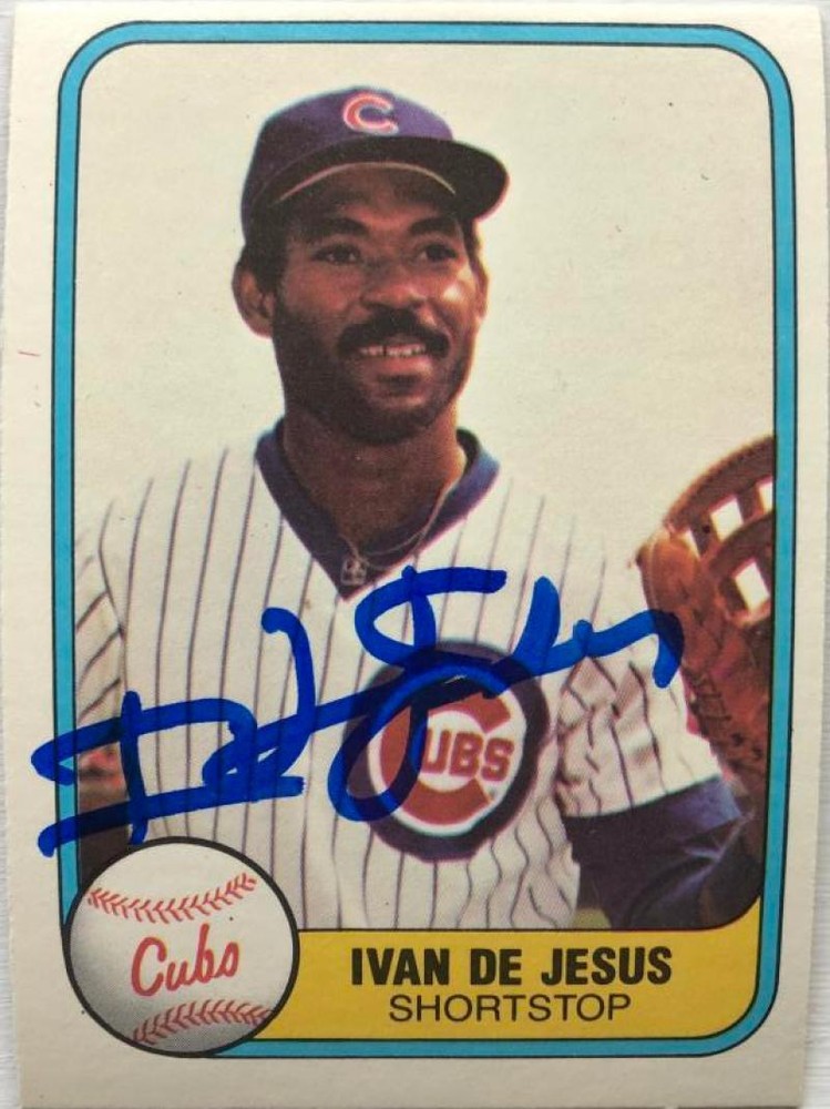 Ivan DeJesus Autographed 1981 Fleer #297