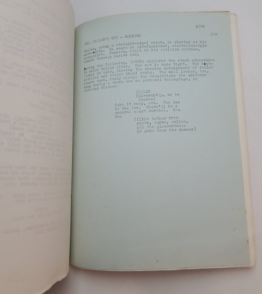 THE SERGEANT / Dennis Murphy 1967 Screenplay, Rod Steiger drama