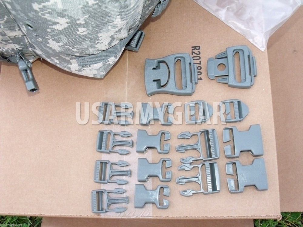 16 PC Buckle SET Molle ACU Army Quick Release Webbing Strap Back Pack Ruck Sack