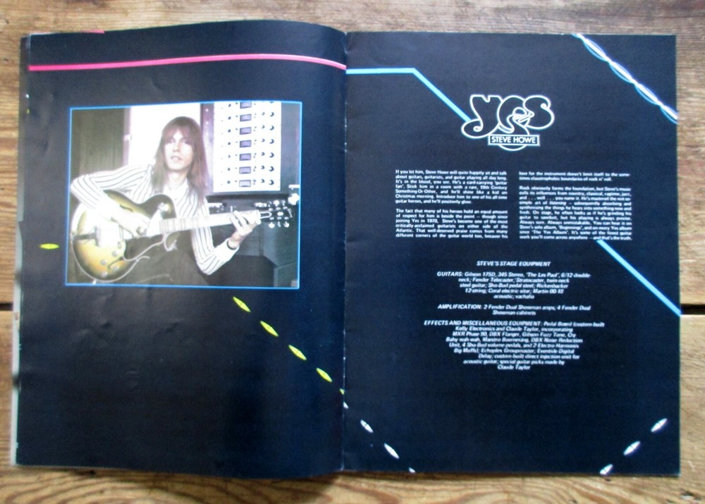 1977 Yes World Tour Concert Program / Tour Book