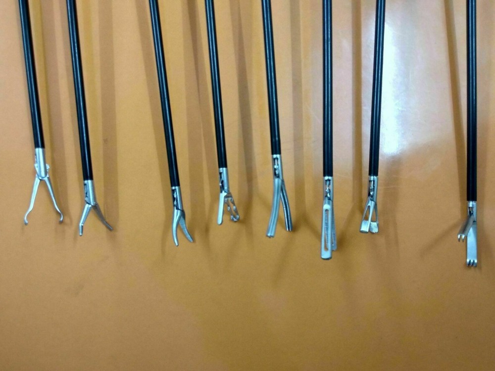 Laparoscopic Grasper Scissors Dissector Forceps Reusable Instruments Set of 8