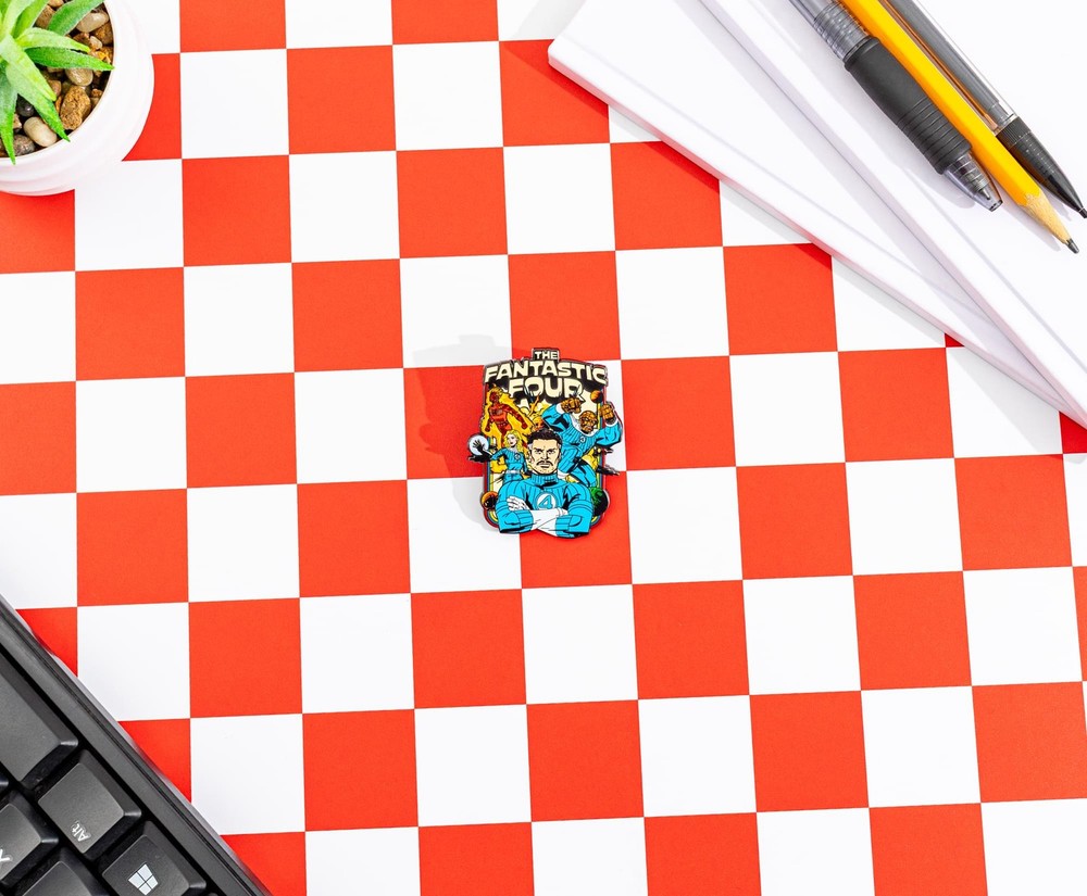 Marvel Studios The Fantastic Four: First Steps Team Collage Enamel Pin