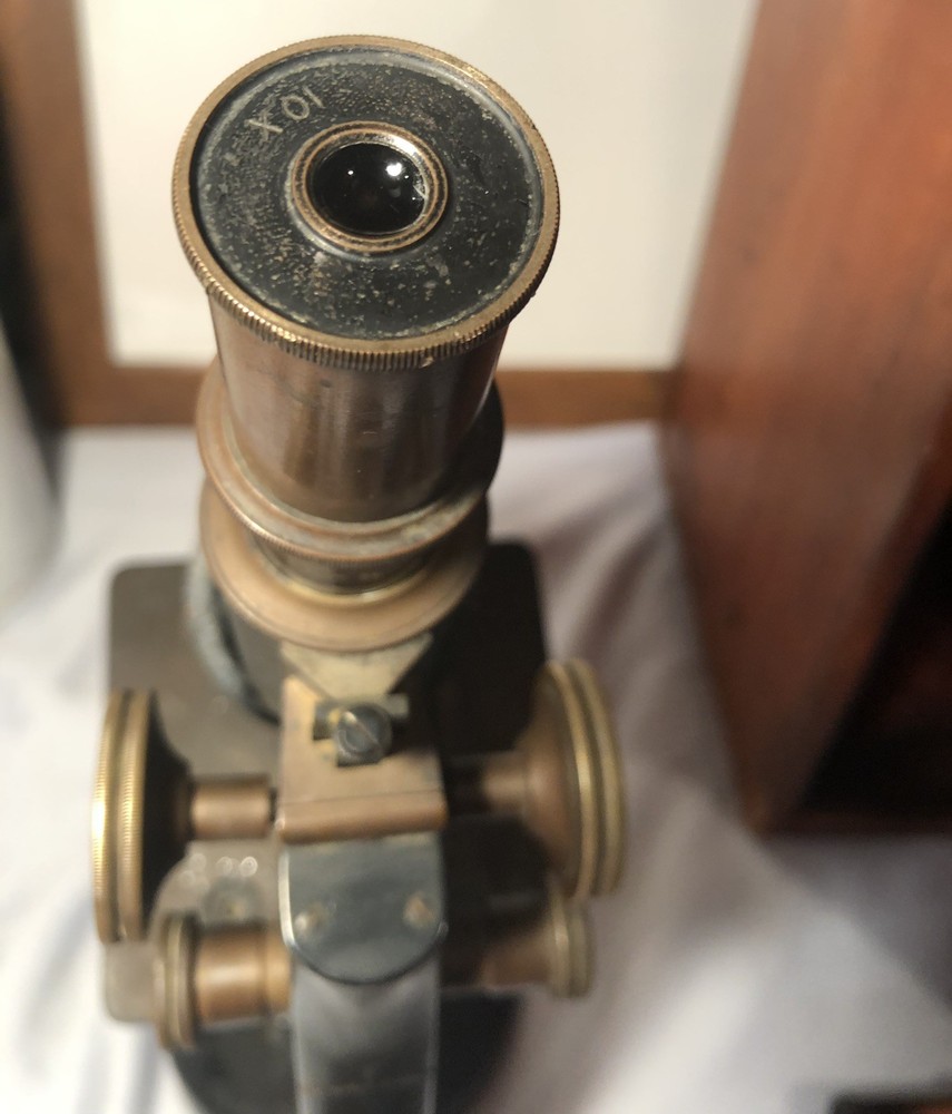 Vintage Spencer Buffalo Microscope With Case