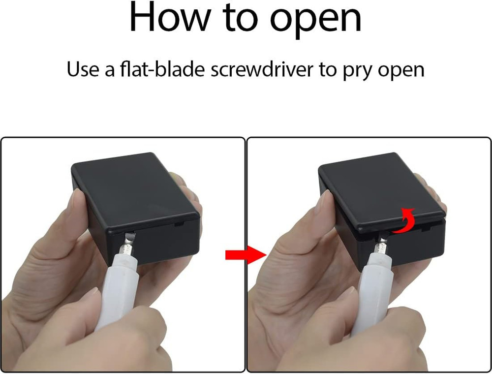 5 Pieces Plastic Project Boxes Junction Case for Electronic Project, Black 3.1 X