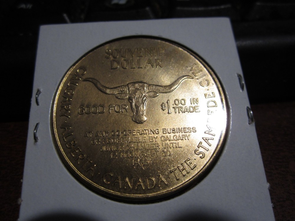 1966 - Calgary Stampede - Commemorative - Canada Trade Dollar / Token