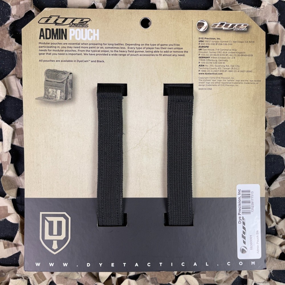 NEW 2013 Dye Tactical Admin Pouch - Black