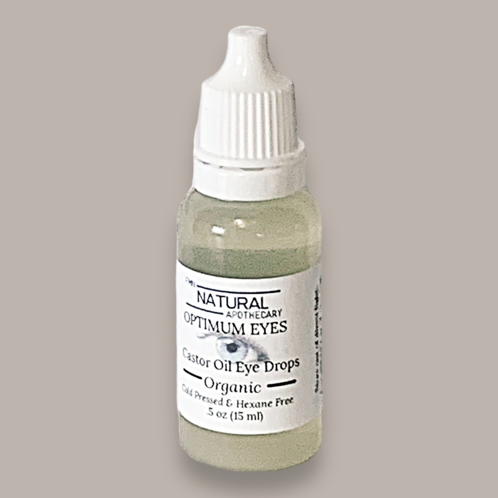 Organic Castor Oil Eye Drops. Hexane Free. FMN Natural Apothecary.