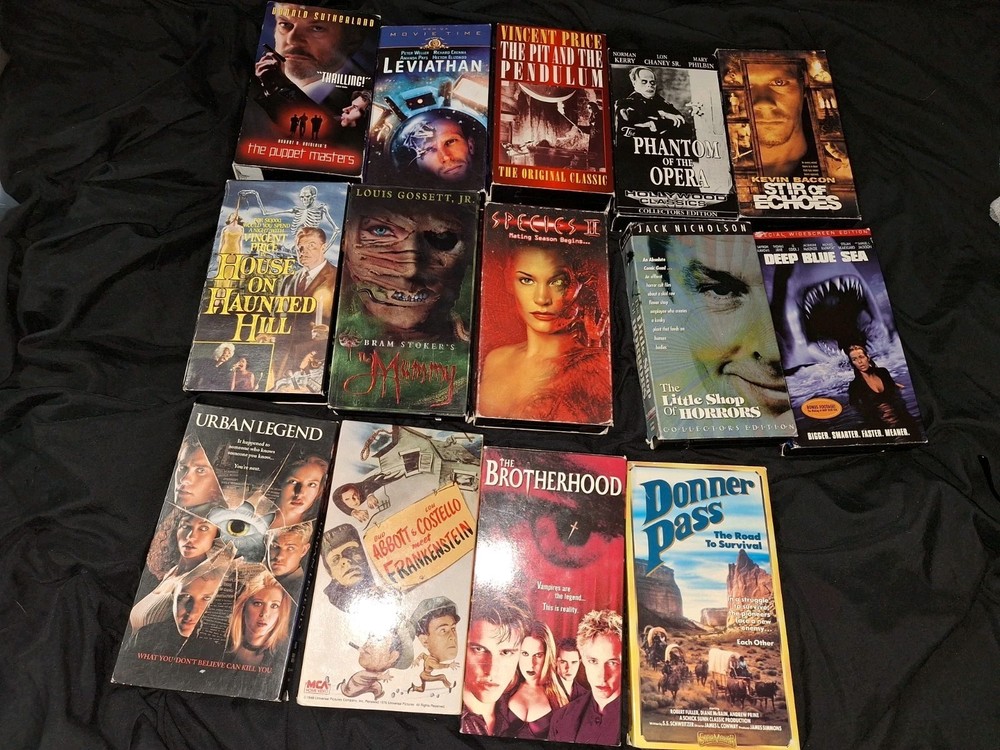 Vhs Horror Lot 14 Titles