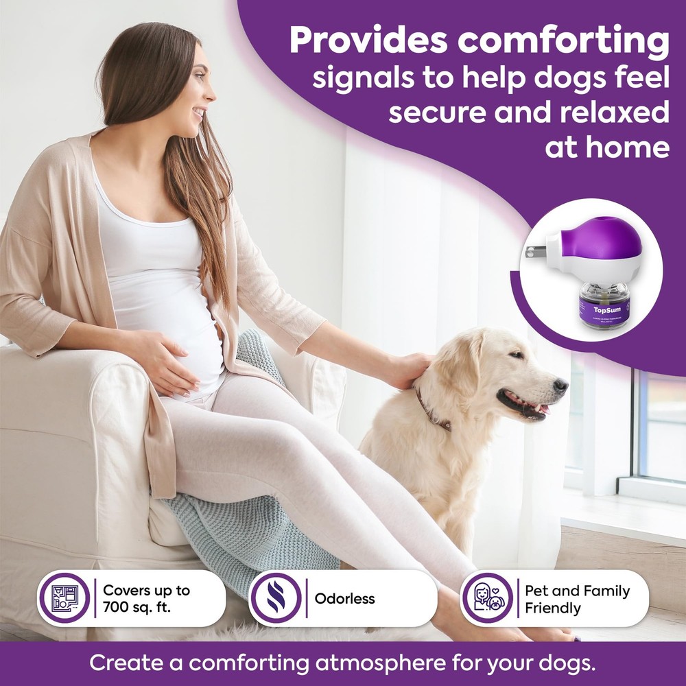 TopSum Dog Calming Diffuser Refills: 6 Pack Pheromones Purple